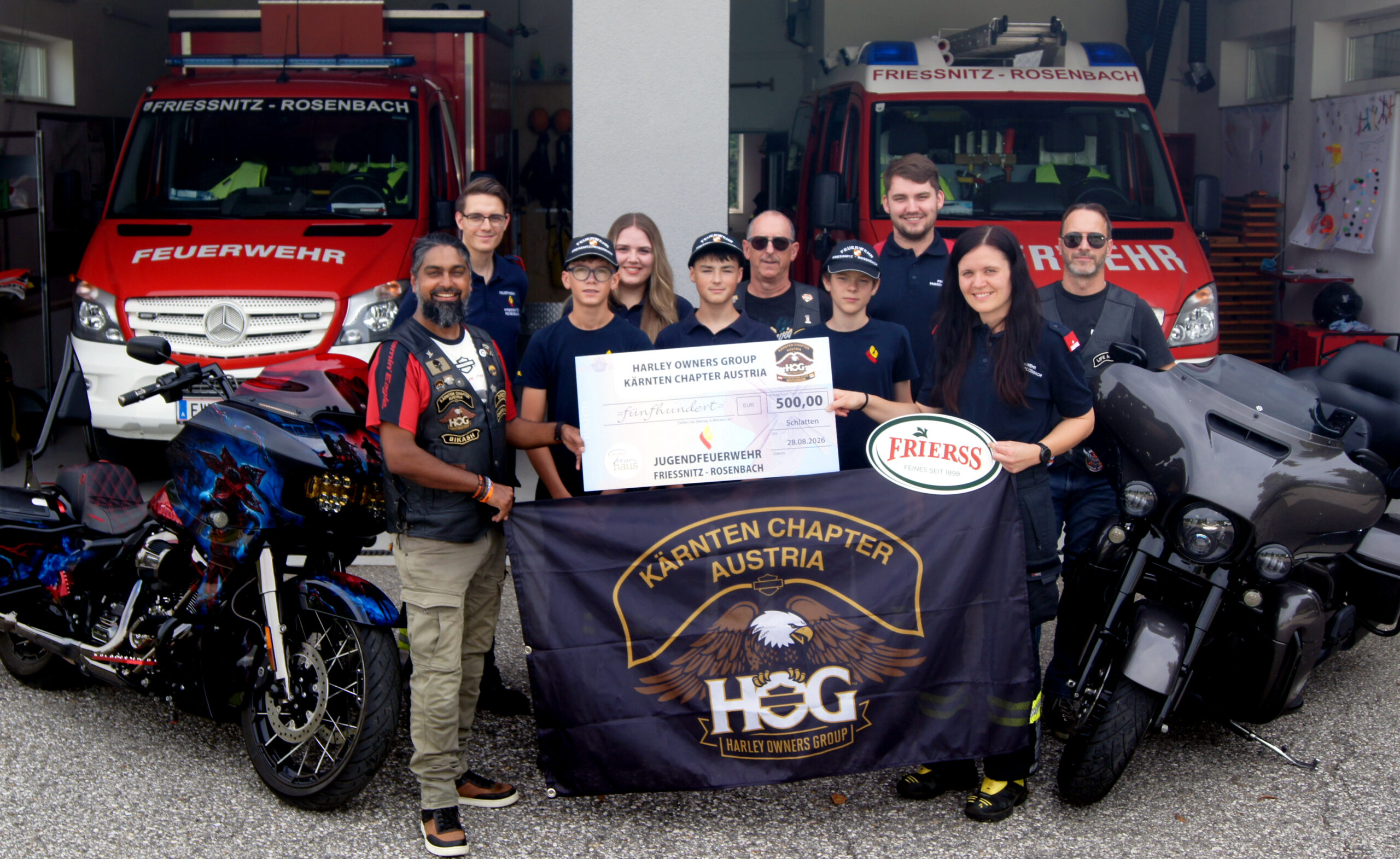 „Grillen für den guten Zweck“: H.O.G. Kärnten Chapter unterstützt unsere Feuerwehrjugend